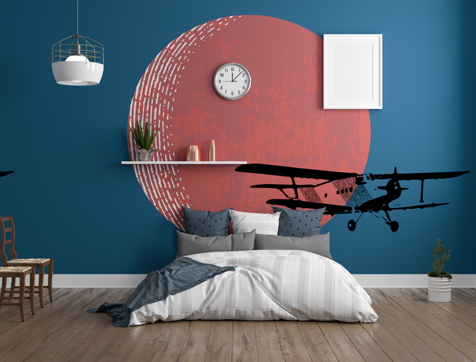 3D render of bedroom interior