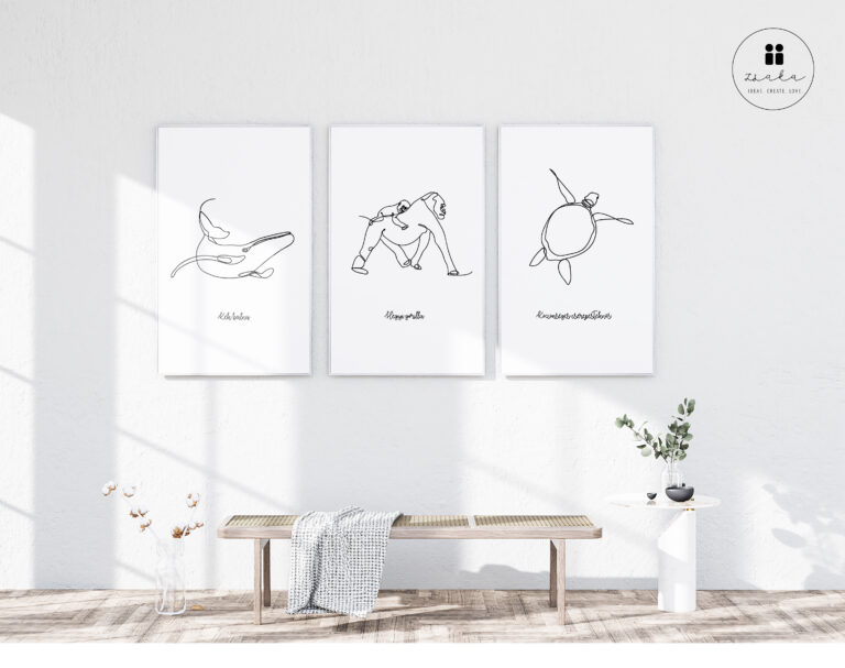 Mock up poster frame in modern interior background, living room, there are decorations., Scandinavian style, 3D rendering